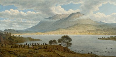 Monte Wellington e Hobart Town da Kangaroo Point da John Glover